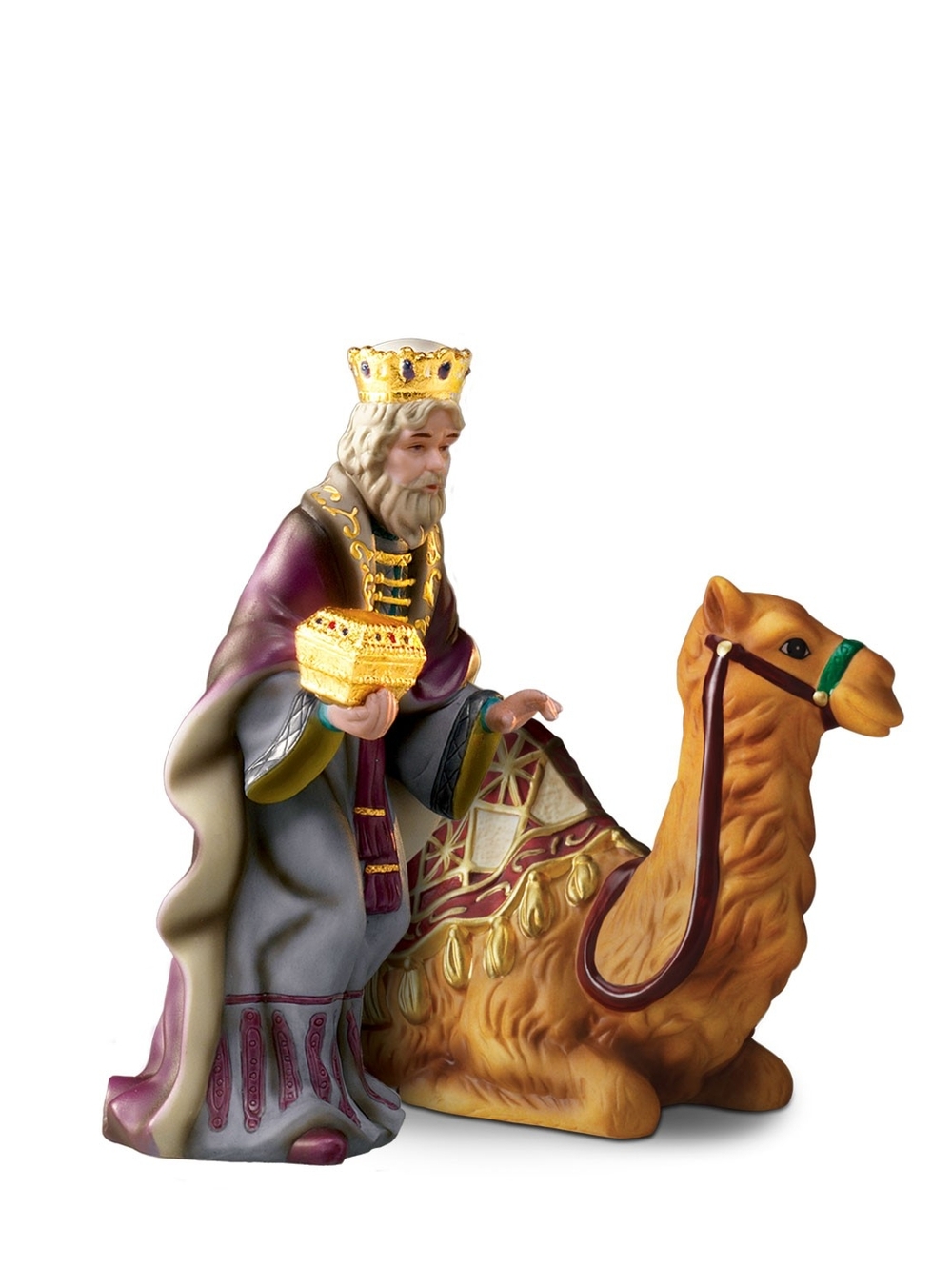 Thomas Kinkade Hawthorne Village King Gaspar & Seated Camel Nativity Figurine